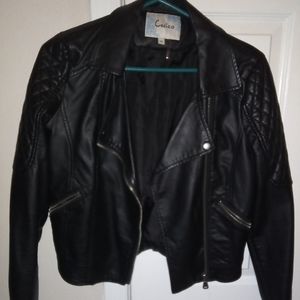 ♥️BOGO NWOT Cecico Faux leather jacket♥️